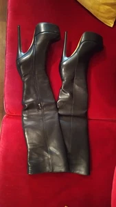 High Heel Plateau Overknee Stiefel Gr.42 - Bild 1 von 17