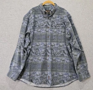 Woolrich Vtg Shirt Men's Flannel Button Down Southwest Print XL Breckenridge Co - Picture 1 of 12