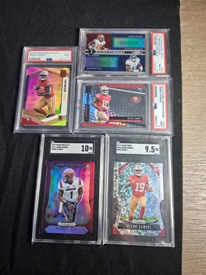 Deebo Samuel 5 Card Graded Rookie (RC) Lot With PSA And SGC 10 And 9.5 And 9 - Image 1 of 4