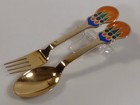 mz6/1  A. Michelsen  Jahreslöffel + Gabel 1979   925er Silber