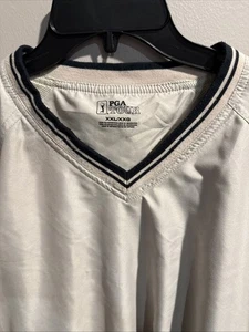 PGA Tour Mens Tan Water And Wind Resistant Pullover Jacket XXL 2XL EUC Golf - Picture 1 of 4