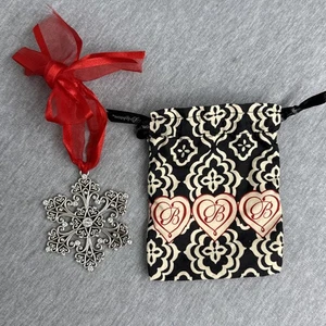 Hermoso Copo de Nieve Brighton Alcázar Escama Navidad Adorno y Bolsa G70590 - Imagen 1 de 4