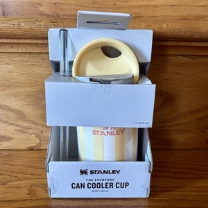 Enfriador de latas Stanley Everyday 10 oz mantequilla cabaña rayas amarillas brillantes AGOTADO - Imagen 1 de 3