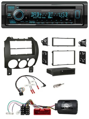 Kenwood Lenkrad Bluetooth DAB USB CD Autoradio für Mazda 2 2007-2014 nur Panason - Bild 1 von 4
