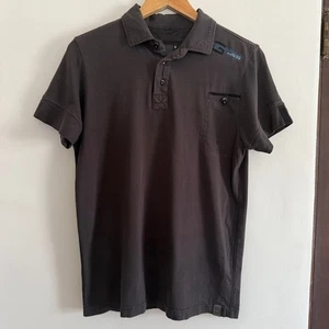 Y2K Vintage G STAR RAW | Dunkelgrau Brusttasche Kurzarm Poloshirt | Medium - Bild 1 von 8