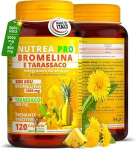 Bromelina Extra Forte 5000 GDU + Tarassaco Drenante Dimagrante 120 Capsule - Foto 1 di 11