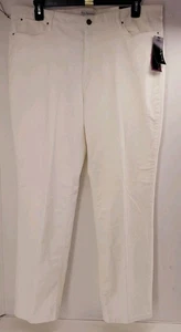 Kim Rogers Corduroy Jeans.  Ivory Straight Leg,  Comfort Waist. Size 18 - Picture 1 of 11