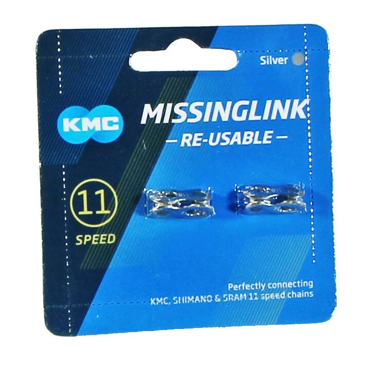 KMC MissingLink 11 Reusable Chain Connector Link 5.88mm for 11-speed - Card of 2 - Image 1 of 1