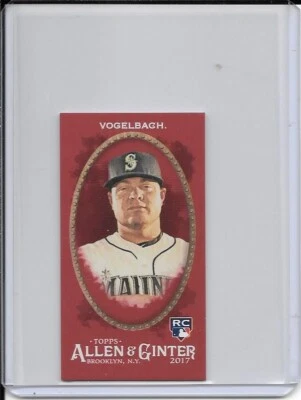 2017 Topps Allen & Ginter X Daniel Vogelbach RC Red Mini 3/5 #314 Mariners - Image 1 of 2