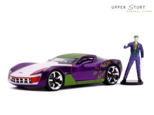 Batman Joker 2009 Corvette 1:24 Scale Hollywood Ride Jada Toys EXPERT PACKAGING - Picture 1 of 2