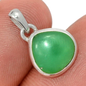 Natural Chrysoprase 925 Sterling Silver Pendant Jewelry CP46375 - Picture 1 of 1