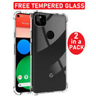 Armour Case For Google Pixel 5/5G Clear Full Cover Tough +Glass Screen Protector