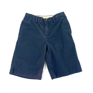 Gap Kids Boys Size 12 Adjustable Waist Navy Blue Flat Front Chino Shorts