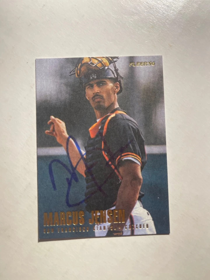 San Francisco Giants MARCUS JENSEN Signed Card - Image 1 of 1