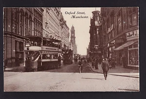 c1915 Pelham Serie Echtfoto Oxford Straßenszene Manchester UK Postkarte - Bild 1 von 2