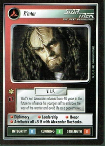 STAR TREK CCG ALTERNATE UNIVERSE RARE CARD K'MTAR ex - Picture 1 of 1
