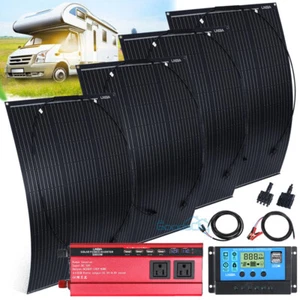 5000W Inverter with Solar Panel Kit and Controller 30A Off Grid For Home Camping - Picture 1 of 50