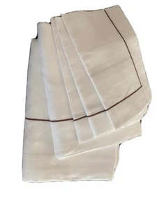 Cipriani Luxury Hotel Line Bed Linens Queen Top , Q Duvet Cover & 3 Euro Shams - Picture 1 of 12