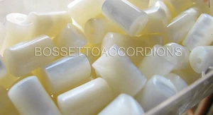 Accordion Bass Buttons Pistons White Pearl 9.5x15 - Picture 1 of 2