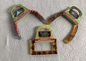 Handbag Handles 3 Sets Plastic Acrylic wood Bead See Details Purse N Alize It - Picture 1 of 10