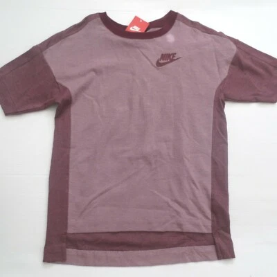 Camisa Nike Mujer Rally Plus Crew 728223 - Rojo Granate 532 - Talla S - Nueva con Etiquetas Foto 1 de 4