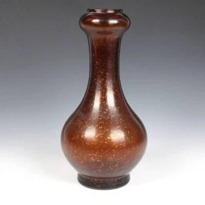 ANTIKE CHINESISCHE PEKING GLAS MUNDGEBLASENE GETAUCHTE VASE PROVINZ HEBEI ANFANG 20. JH. - Bild 1 von 7