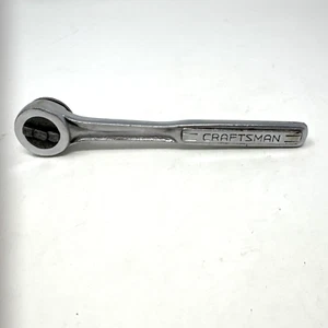 Vtg CRAFTSMAN -V- 43781 Ratchet 3/8 Dr Thumb Wheel Quick Release Made In USA - Picture 1 of 11