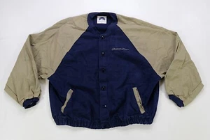 Rare Vintage PARAMOUNT Pictures Two Tone Varsity Bomber Jacket 90s Youth Size L - Picture 1 of 12