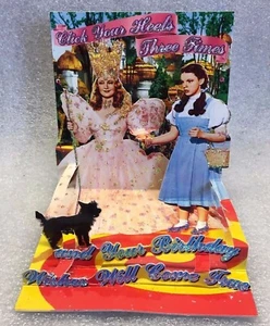 Wizard of OZ Ruby Slippers Pop Shots 3D Pop-Up Happy Birthday Greeting Card NEW - Picture 1 of 4