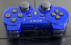 Official Sony PlayStation 3 PS3 Blue DualShock Controller OEM CECHZC2U. Tested!