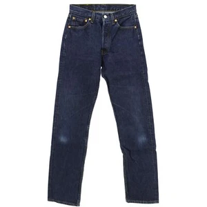 #7859 VIS Jeans Pantaloni 501 taglio antico senza stretch blu scuro 29/34 - Foto 1 di 2