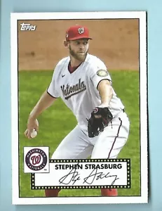 STEPHEN STRASBURG 2021 TOPPS SERIES 1 1952 INSERT CARD #152-41 NATIONALS - Picture 1 of 1