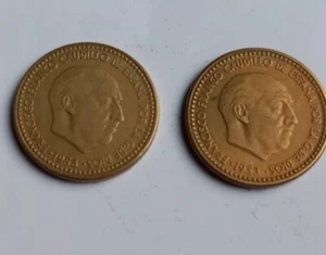 2X 1 PESETA 1953 *60 + *61 ESPAÑA SPAIN - Imagen 1 de 2