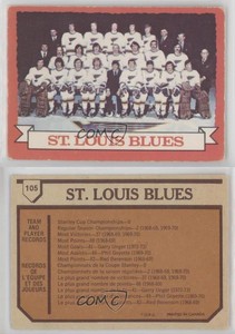 1973-74 O-Pee-Chee Light Back St Louis Blues Team #105