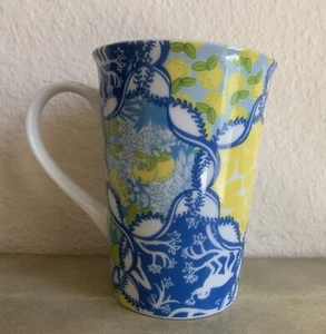 Taza de té café cerámica Lilly Pulitzer mono limones - Imagen 1 de 8