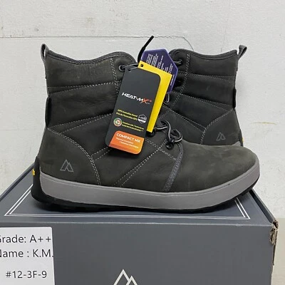 Alpine x Kamik Men's Ezra Gray Waterproof Suede Sizes 8-14 Boots AD23MCW001-BLK - Image 1 of 4
