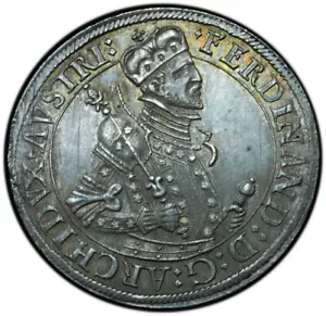 1564-95 Austria Hall Archduke Ferdinand Thaler MS63 NGC Stunning Preservation - Picture 1 of 7