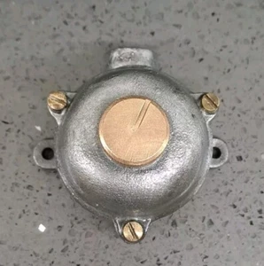 VINTAGE WALSALL FLAME PROOF SINGLE GANG LIGHT SWITCH INDUSTRIAL CRABTREE FACTORY - Picture 1 of 8
