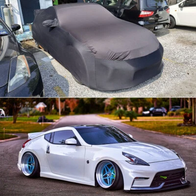 Car Cover Indoor Stain Stretch Dust-proof Custom Black For Nissan 370Z 2009-2021 - Image 1 of 4