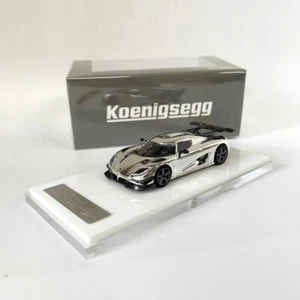 HKM 1:64 Koenigsegg Agera Alloy Die-Cast Sport Vehicle Model Car -Chrome Silver - Picture 1 of 9