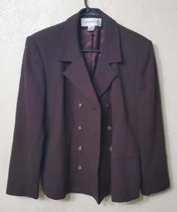 Jones of New York Brown Blazer Jacket Women s 14 - Picture 1 of 6