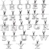 Women Men Stainless Steel A-Z Alphabet Initial Letter Pendant Necklace Chain - Foto 2