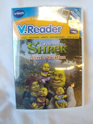 NEW,Factory Sealed, VTech V. Reader, Shrek's Vacation, Animated -Book, Ages 5-7 - Image 1 of 2