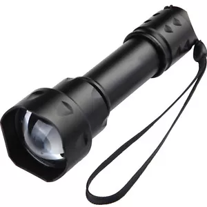 T20 Zoomable IR Infrared LED 850nm 940nm Green Hunting Flashlight Torch - Picture 1 of 45