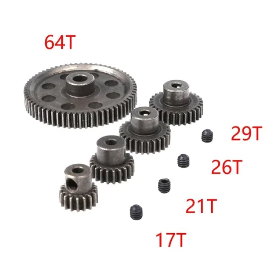 HSP 11184 Differential Main Gear 64T+ Motor Zahnrad Ritzel 3,175mm RC Auto Buggy - Bild 1 von 1