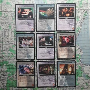 Lote Promocional Babylon 5 Ccg * Evidencia de Sombras, Contacto de Sombras, Zathras, etc. - Imagen 1 de 11