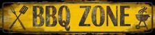 Bbq Zone Metal Novelty Street Sign