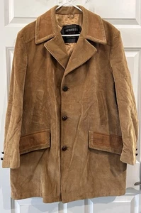 VTG 1970s Sears The Country Coat Mens 44 Reg Tan Corduroy Jacket Leisure Dad - Picture 1 of 12