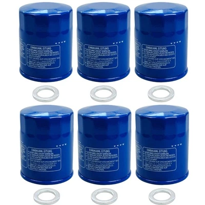 6PACK FOR HONDA Oil Filters 15400-PLM-A02 15400-PLM-A01 15400-PLC-004 NEW - Image 1 of 4