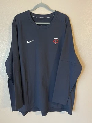 Men’s 3XL NWOT Minnesota Twins Nike Authentic Collection Long Sleeve Shirt Navy - Image 1 of 4